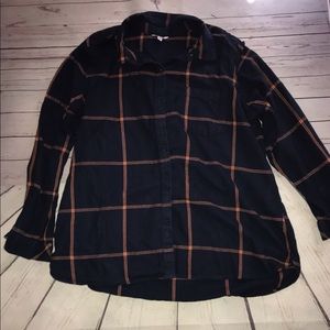 Dark blue women’s flannel. Used